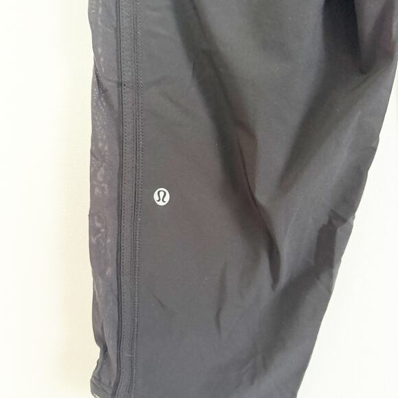 LULULEMON Side Mesh Crop Capri Pants Black 10 - Picture 7 of 8